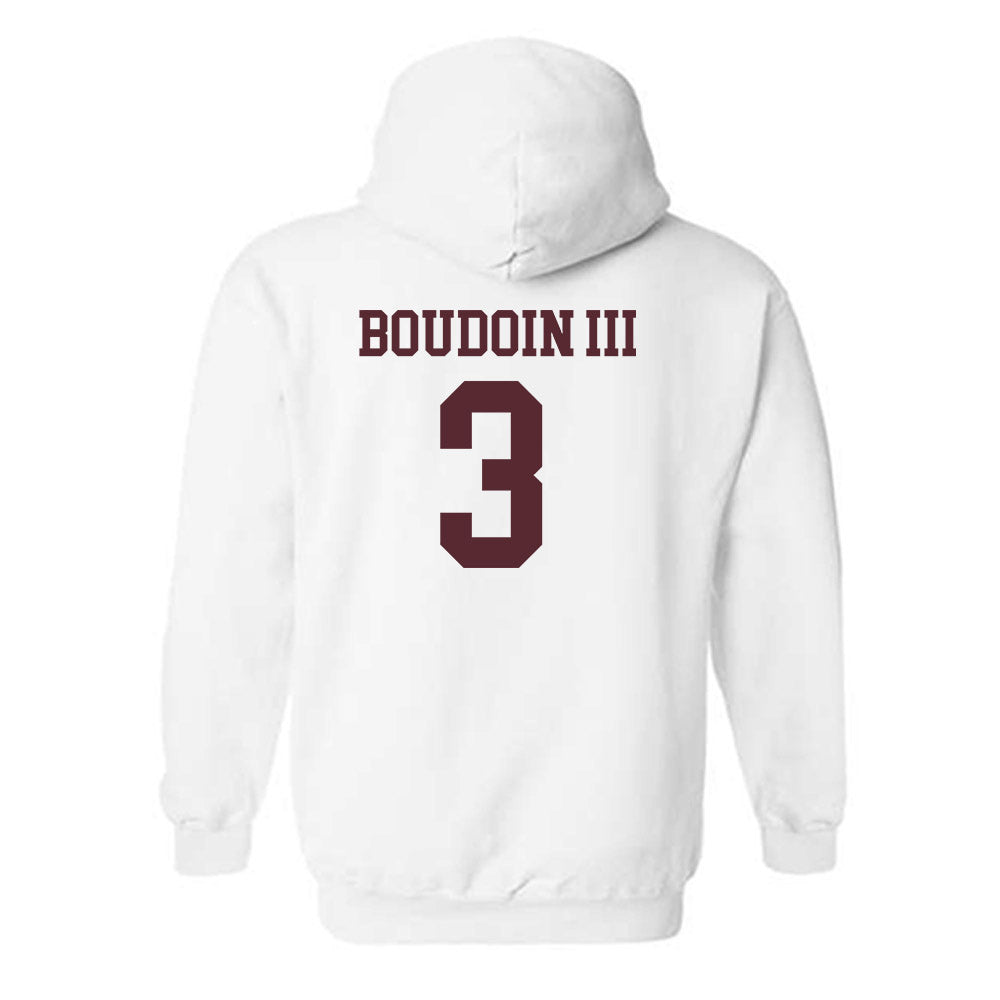 Texas State - NCAA Football : Michael Boudoin III - Classic Shersey Hooded Sweatshirt-1