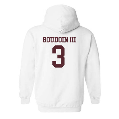 Texas State - NCAA Football : Michael Boudoin III - Classic Shersey Hooded Sweatshirt-1
