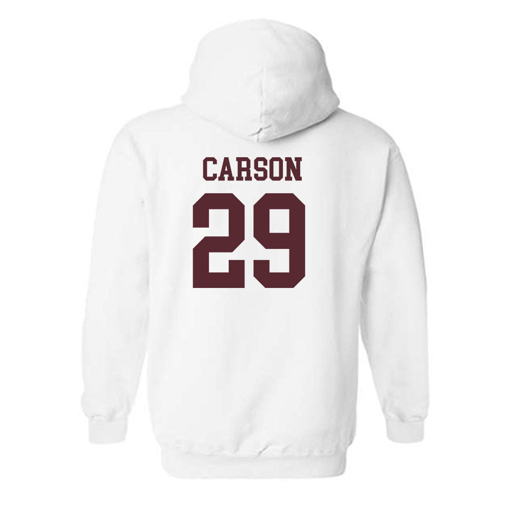 Texas State - NCAA Baseball : Tanner Carson - Classic Shersey Hooded Sweatshirt-1
