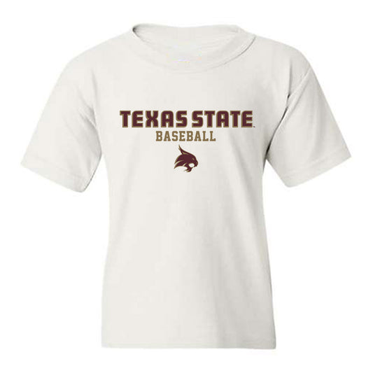 Texas State - NCAA Baseball : John Alkire - Classic Shersey Youth T-Shirt-0