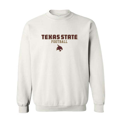 Texas State - NCAA Football : Aj Edwards - Classic Shersey Crewneck Sweatshirt-0