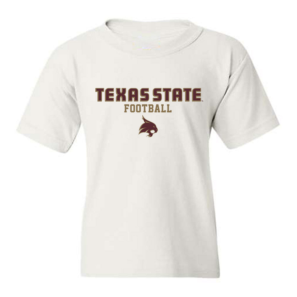 Texas State - NCAA Football : Derick Mourning II - Classic Shersey Youth T-Shirt-0