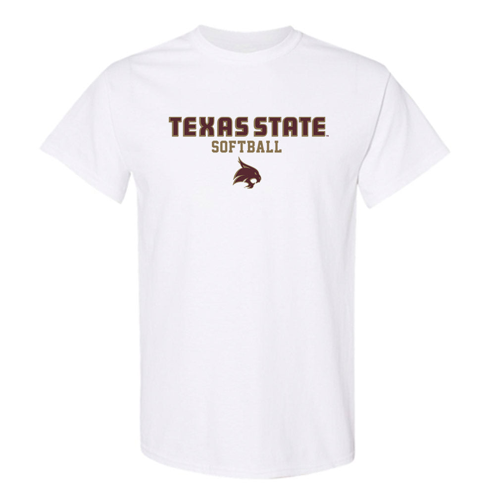 Texas State - NCAA Softball : Emilee Baker - Classic Shersey T-Shirt-0