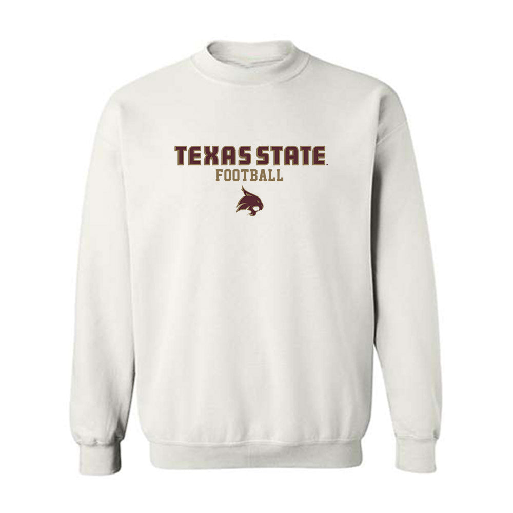 Texas State - NCAA Football : Christopher Taylor - Classic Shersey Crewneck Sweatshirt-0