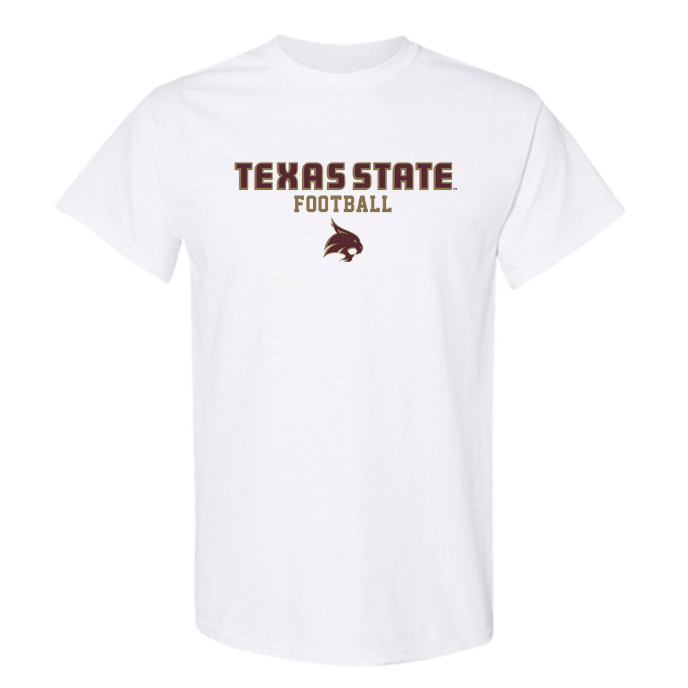 Texas State - NCAA Football : Michael Boudoin III - Classic Shersey T-Shirt-0