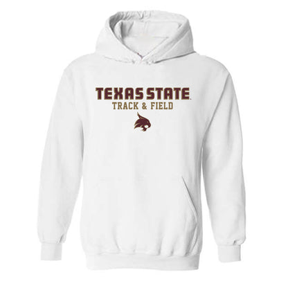 Texas State - NCAA Women's Track & Field : makhi falkquay - Classic Shersey Hooded Sweatshirt-0