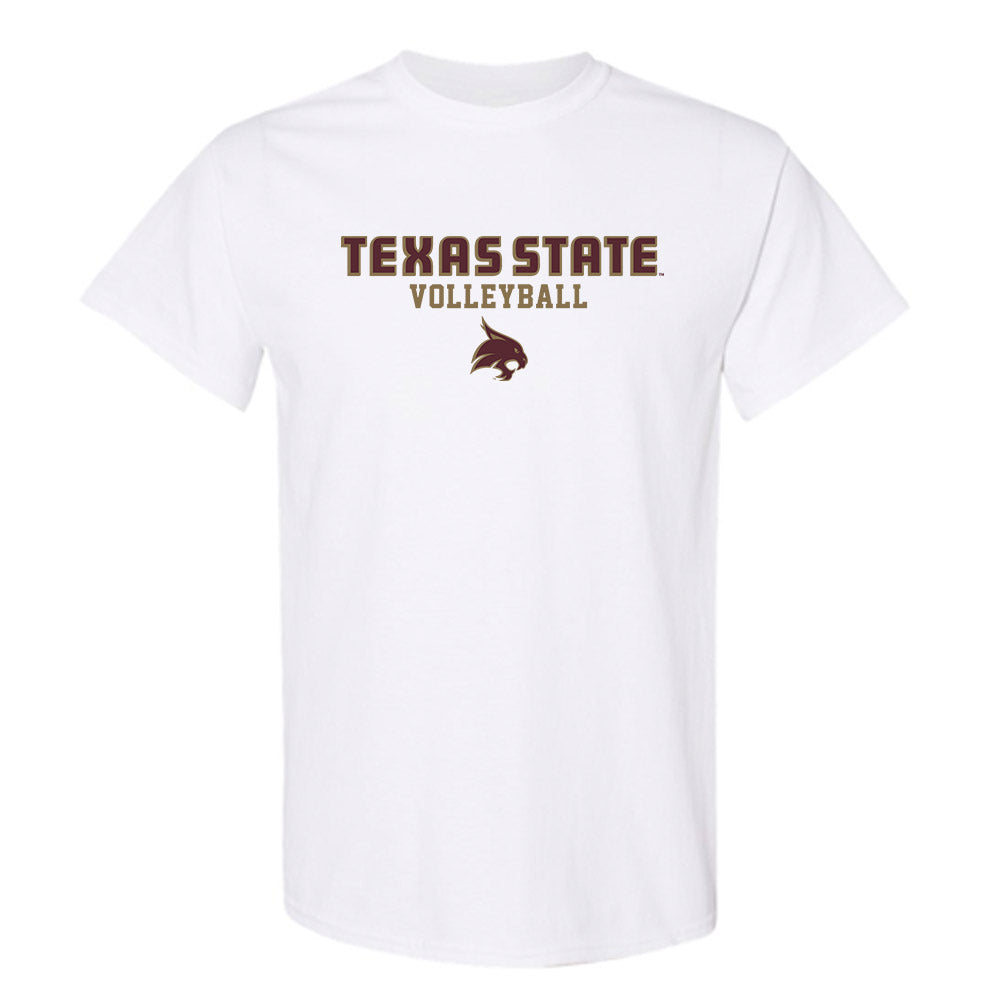 Texas State - NCAA Women's Volleyball : Megan Woods - Classic Shersey T-Shirt-0