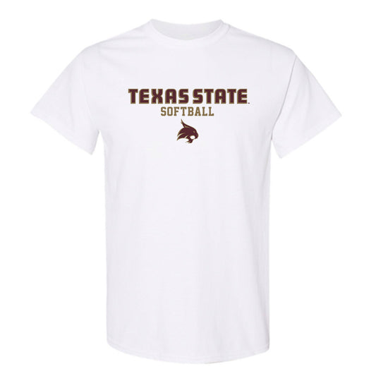 Texas State - NCAA Softball : Hannah Earls - Classic Shersey T-Shirt-0