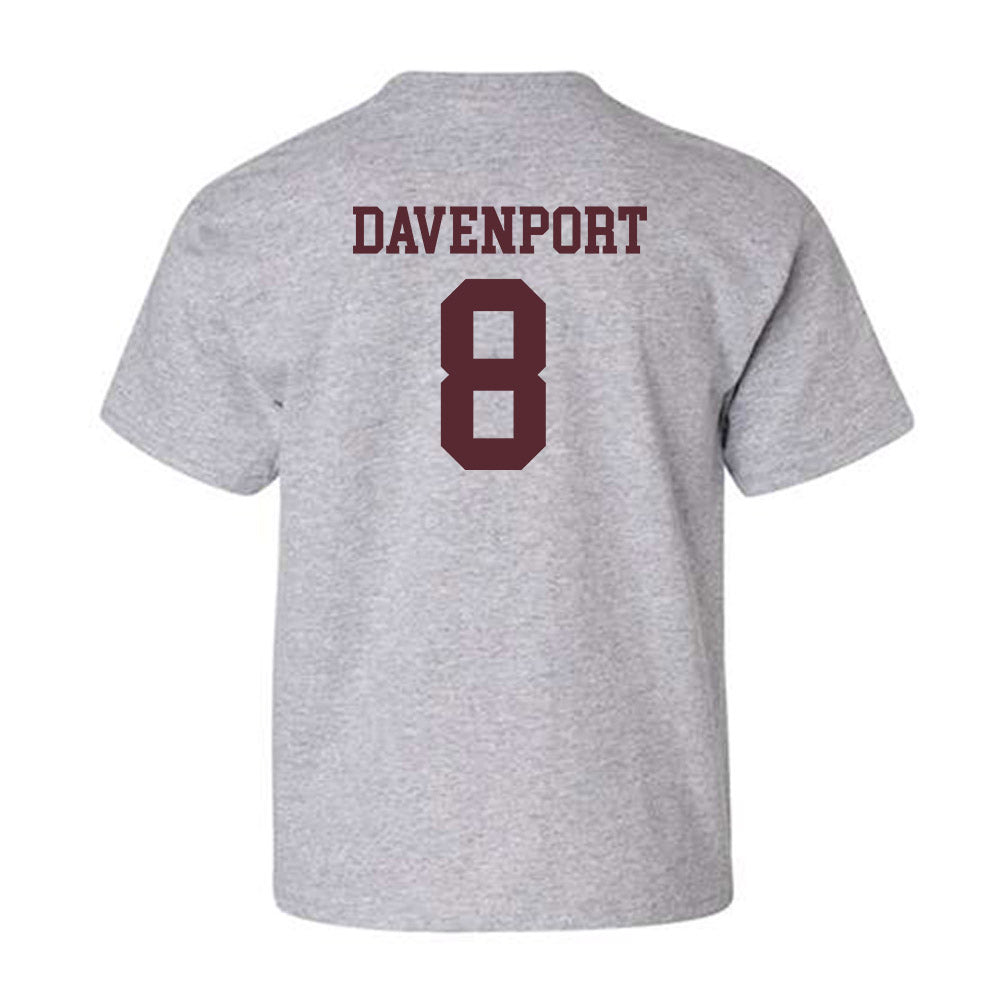 Texas State - NCAA Football : Donerio Davenport - Youth T-Shirt-1