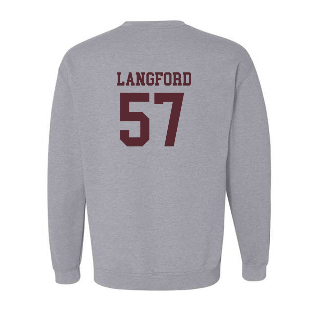 Texas State - NCAA Football : Ian Langford - Crewneck Sweatshirt-1