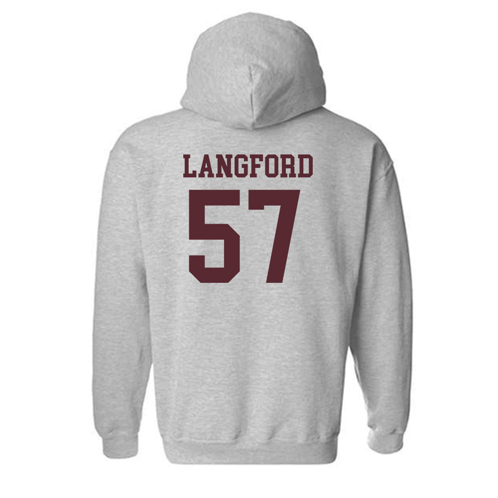 Texas State - NCAA Football : Ian Langford - Hooded Sweatshirt-1