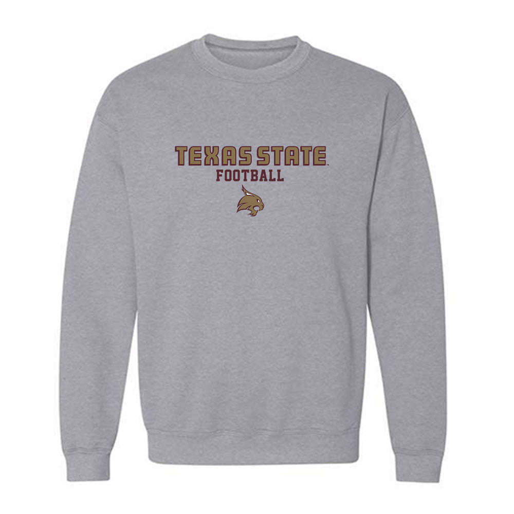 Texas State - NCAA Football : Derick Mourning II - Crewneck Sweatshirt-0