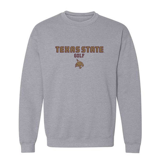 Texas State - NCAA Women's Golf : Grace Quintanilla - Crewneck Sweatshirt-0