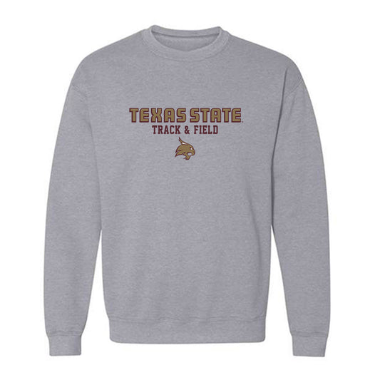 Texas State - NCAA Women's Track & Field : Destiney Rose - Crewneck Sweatshirt-0