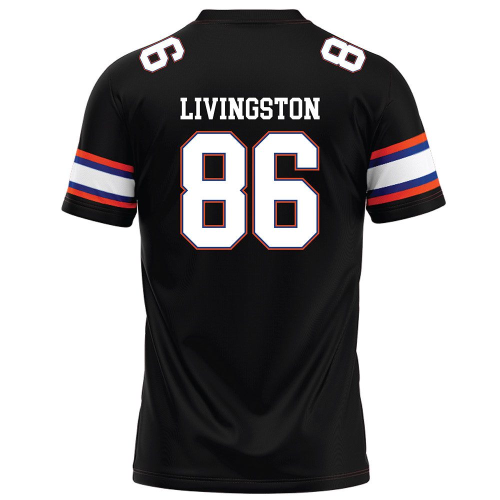 Florida - NCAA Football : Tony Livingston - Black Football Jersey