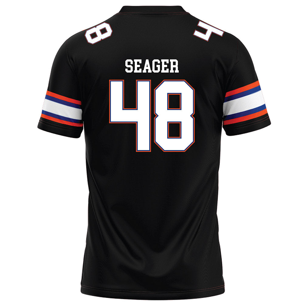 Florida - NCAA Football : Erich Seager - Black Football Jersey-1