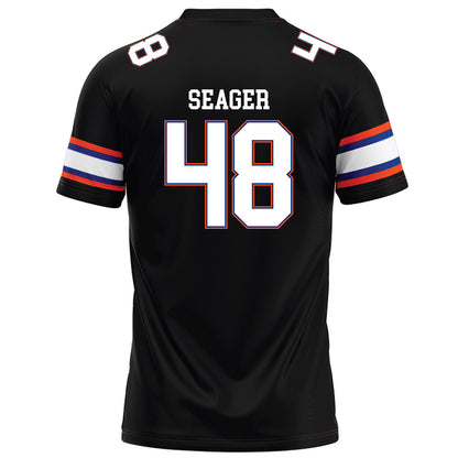 Florida - NCAA Football : Erich Seager - Black Football Jersey-1