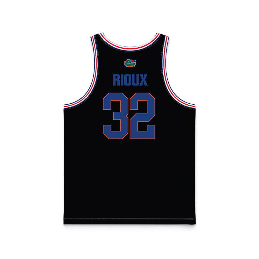 Florida - NCAA Men's Basketball : Olivier Rioux - Black Basketball Jersey