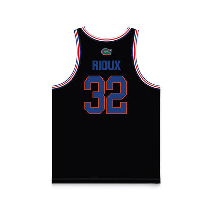 Florida - NCAA Men's Basketball : Olivier Rioux - Black Basketball Jersey