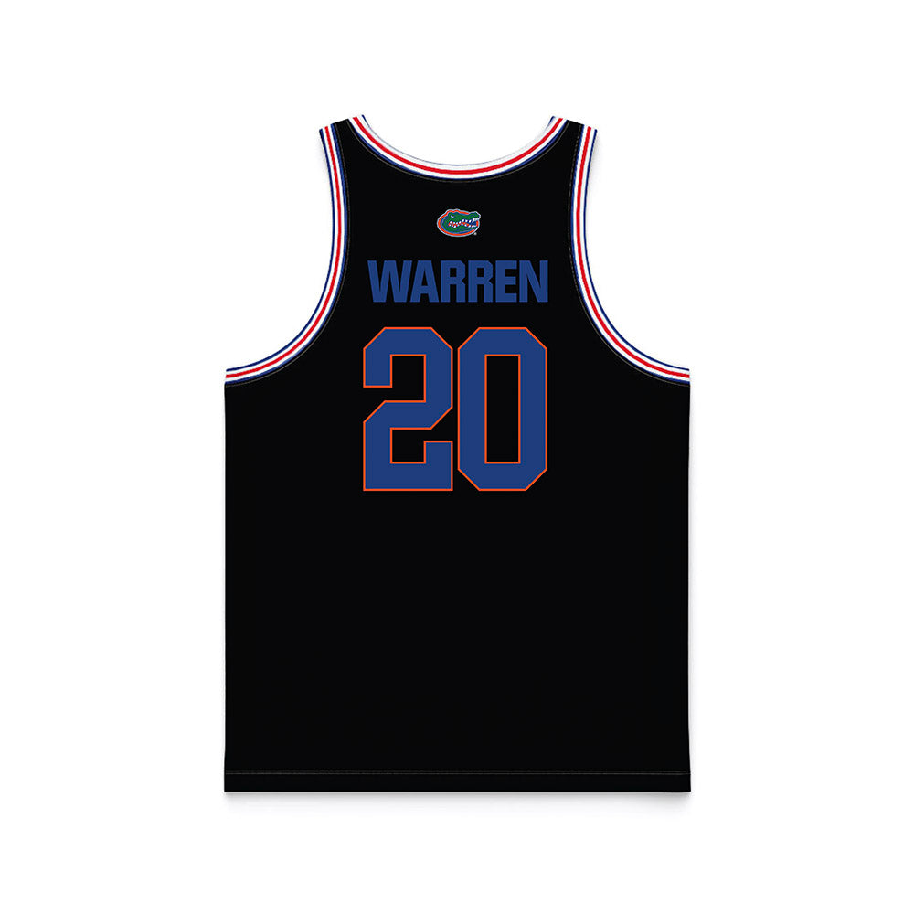 Florida - NCAA Women's Basketball : Jeriah Warren - Black Basketball Jersey