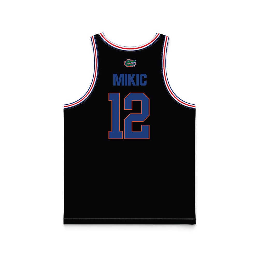 Florida - NCAA Men's Basketball : Viktor Mikic - Black Basketball Jersey