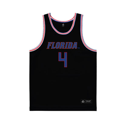 Florida - NCAA Men's Basketball : Alexander Lloyd - Black Basketball Jersey-0
