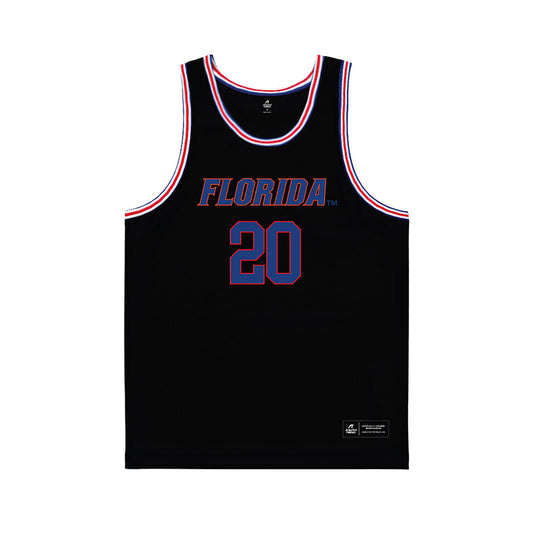 Florida - NCAA Men's Basketball : Isaiah Brown - Black Basketball Jersey