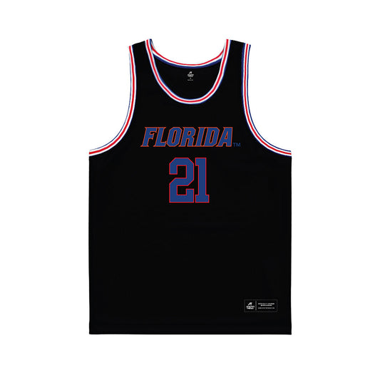Florida - NCAA Men's Basketball : Alex Condon - Black Basketball Jersey