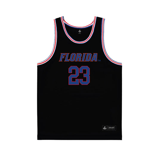Florida - NCAA Women's Basketball : Alivia McGill - Black Basketball Jersey