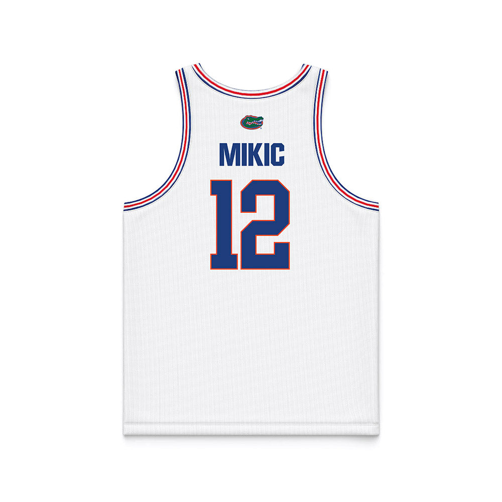 Florida - NCAA Men's Basketball : Viktor Mikic - White Basketball Jersey