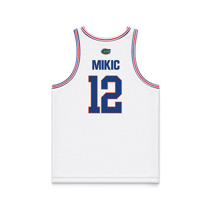 Florida - NCAA Men's Basketball : Viktor Mikic - White Basketball Jersey
