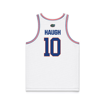 Florida - NCAA Men's Basketball : Thomas Haugh - White Basketball Jersey