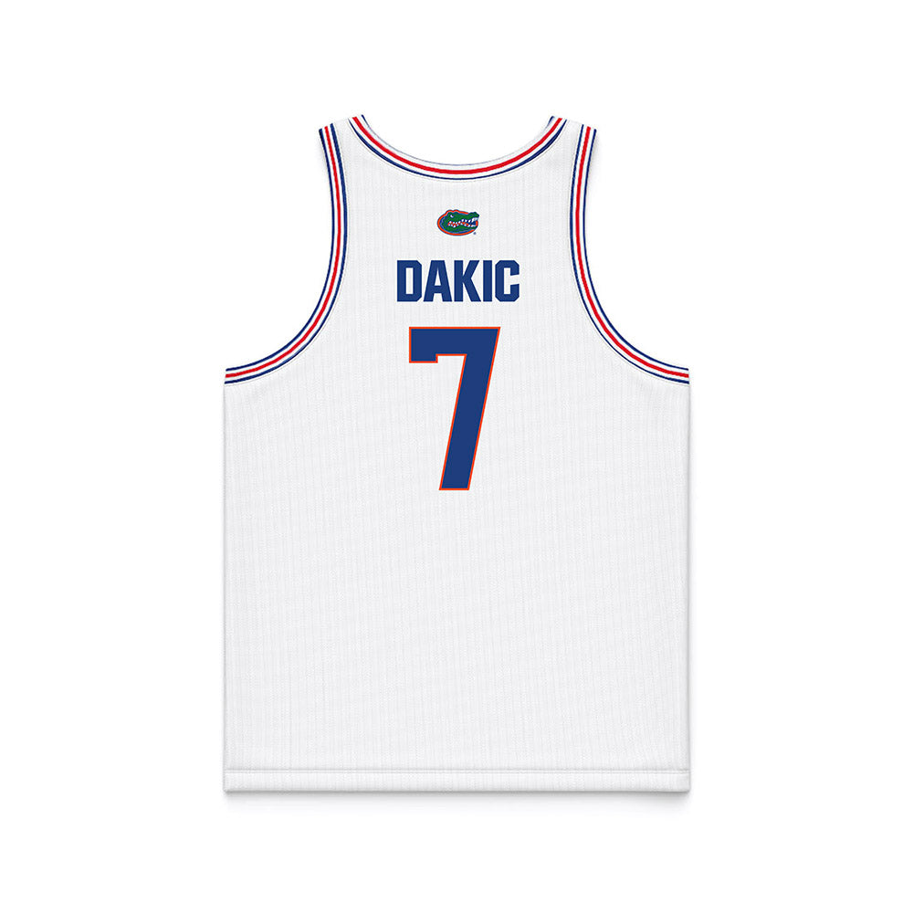 Florida - NCAA Women's Basketball : Emilija Dakic - White Basketball Jersey-1