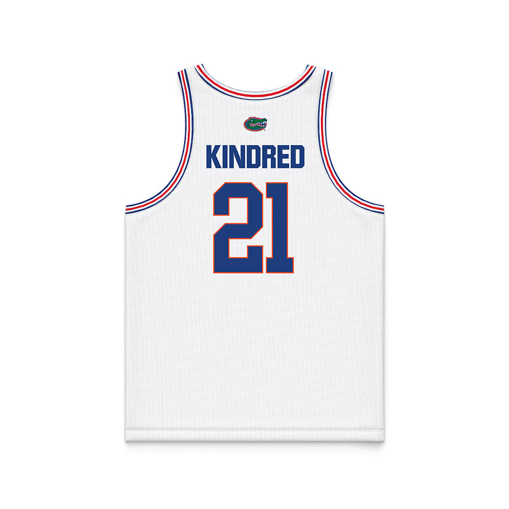 Florida - NCAA Women's Basketball : Eriny Kindred - White Basketball Jersey