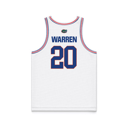 Florida - NCAA Women's Basketball : Jeriah Warren - White Basketball Jersey