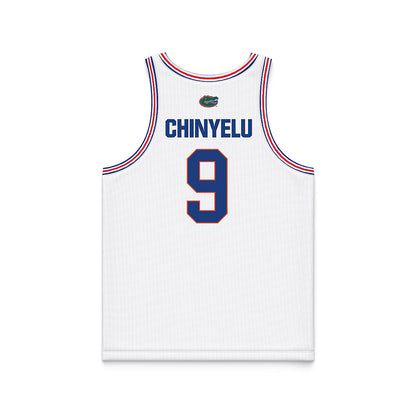 Florida - NCAA Men's Basketball : Rueben Chinyelu - White Basketball Jersey