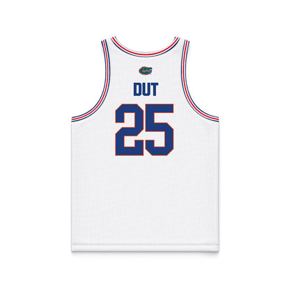 Florida - NCAA Women's Basketball : Beage Dut - White Basketball Jersey