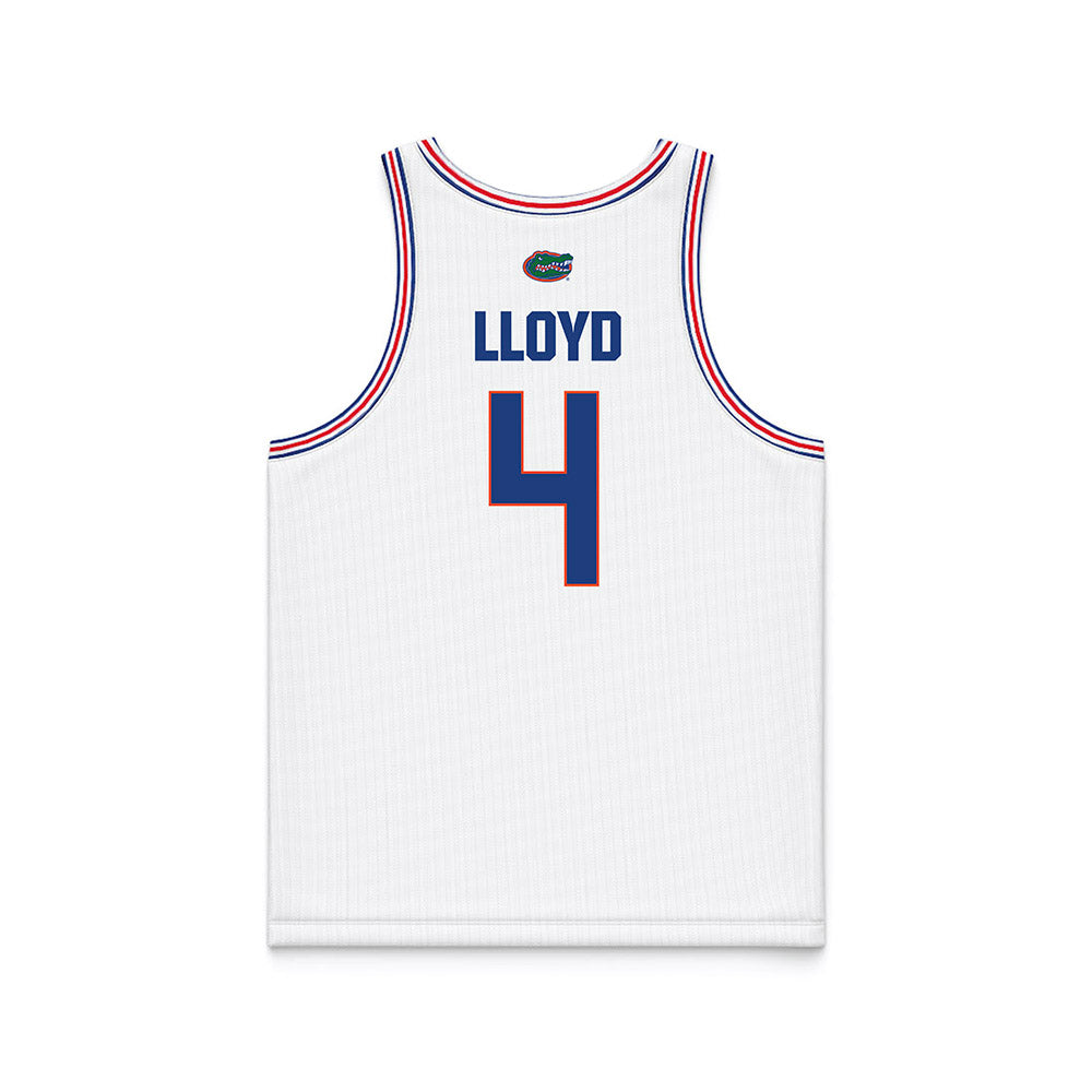 Florida - NCAA Men's Basketball : Alexander Lloyd - White Basketball Jersey-1