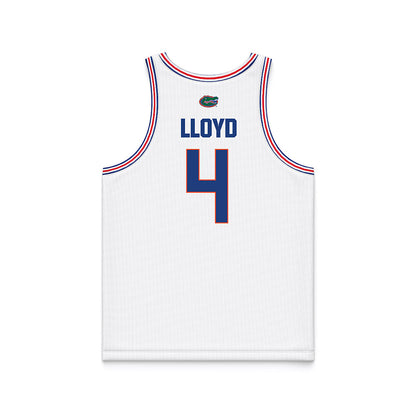 Florida - NCAA Men's Basketball : Alexander Lloyd - White Basketball Jersey-1