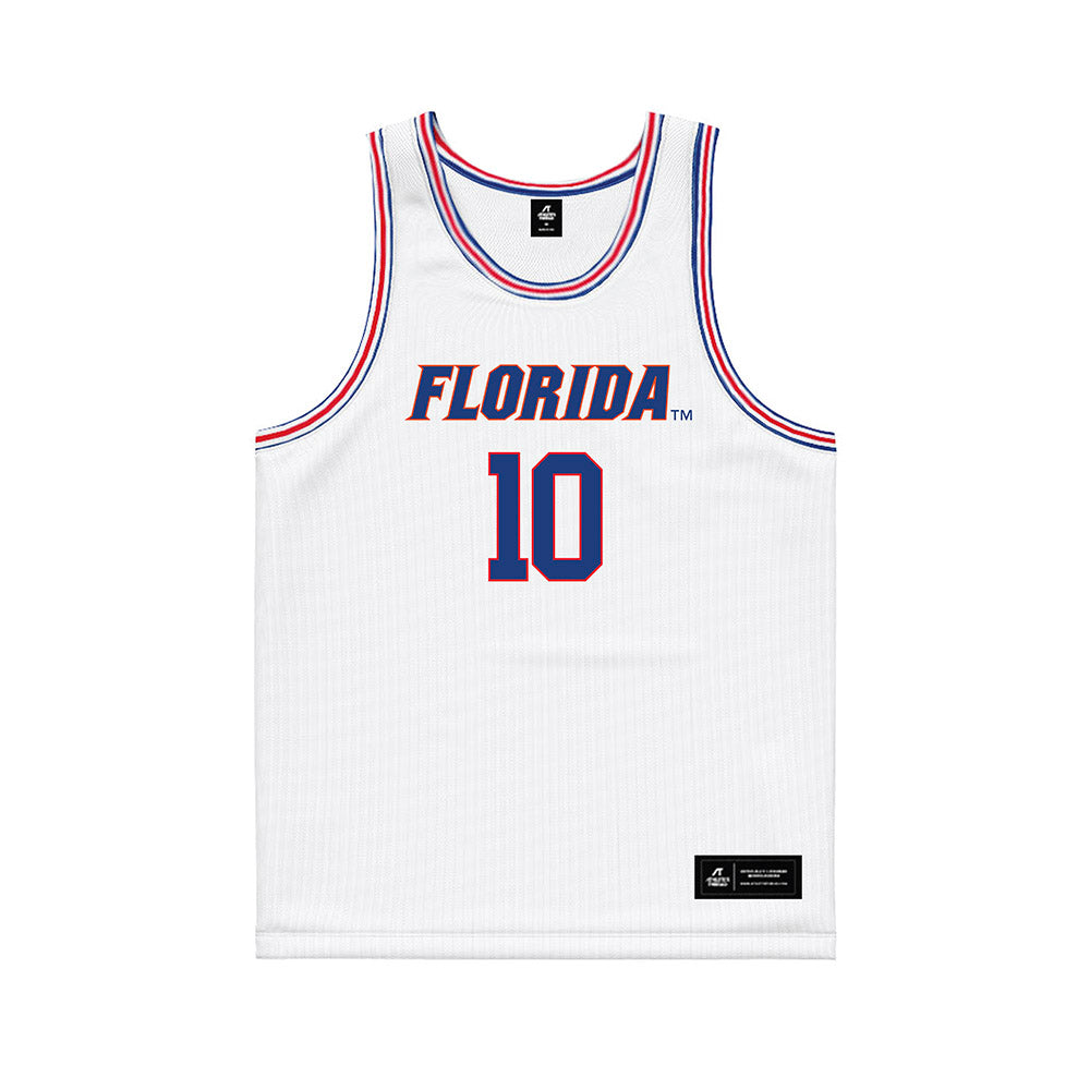 Florida - NCAA Men's Basketball : Thomas Haugh - White Basketball Jersey