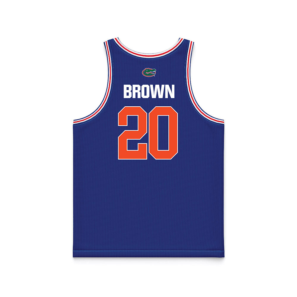 Florida - NCAA Men's Basketball : Isaiah Brown - Royal Basketball Jersey-1