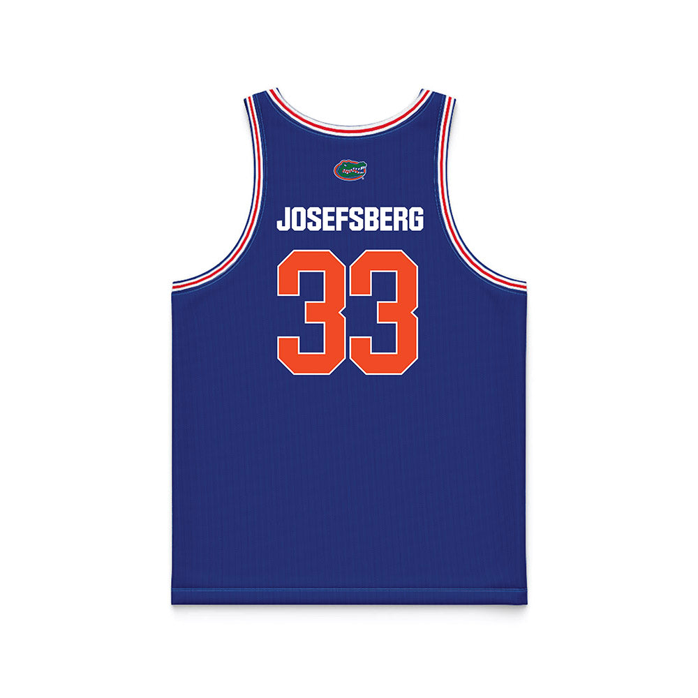 Florida - NCAA Men's Basketball : Cooper Josefsberg - Royal Basketball Jersey-1