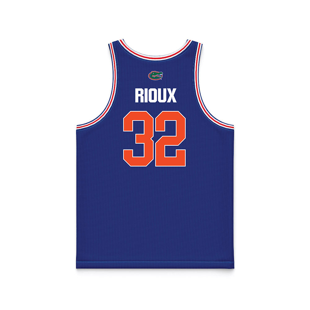 Florida - NCAA Men's Basketball : Olivier Rioux - Royal Basketball Jersey-1