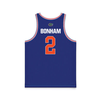 Florida - NCAA Men's Basketball : Trey Bonham - Royal Basketball Jersey-1