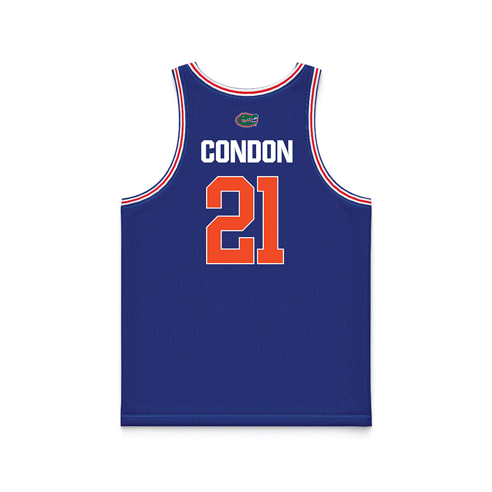 Florida - NCAA Men's Basketball : Alex Condon - Royal Basketball Jersey-1