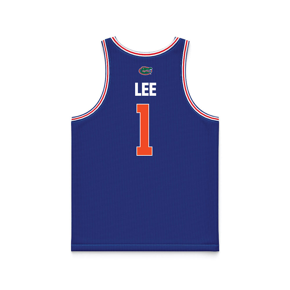 Florida - NCAA Men's Basketball : Xaivian Lee - Royal Basketball Jersey-1