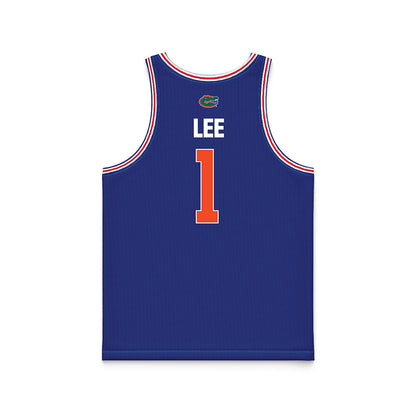 Florida - NCAA Men's Basketball : Xaivian Lee - Royal Basketball Jersey-1