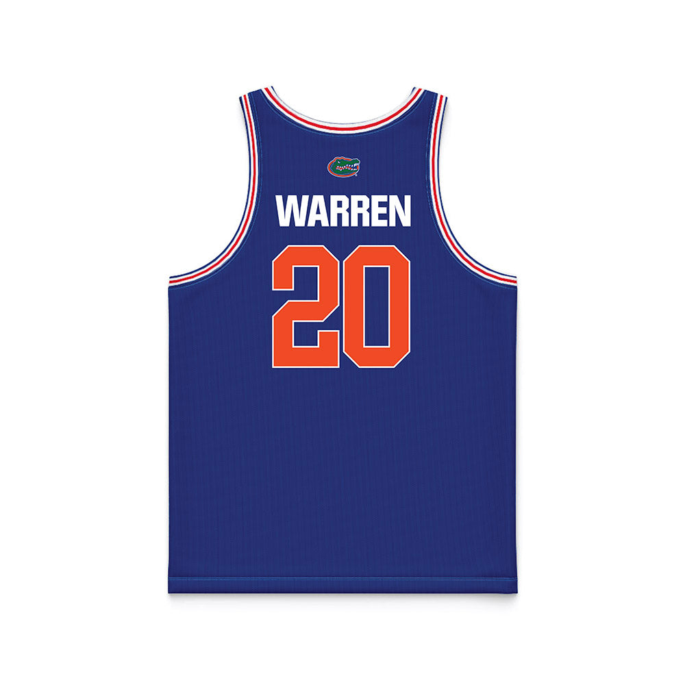 Florida - NCAA Women's Basketball : Jeriah Warren - Royal Basketball Jersey