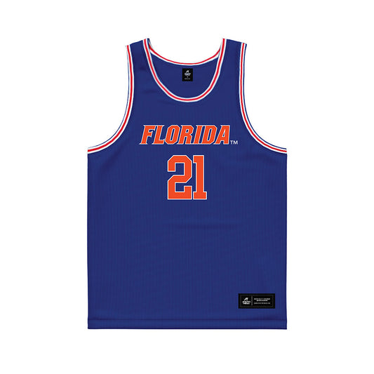 Florida - NCAA Women's Basketball : Eriny Kindred - Royal Basketball Jersey