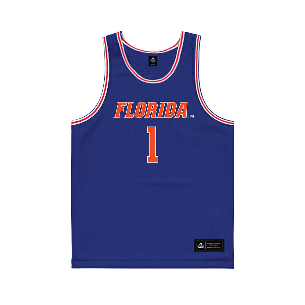 Florida - NCAA Men's Basketball : Xaivian Lee - Royal Basketball Jersey-0